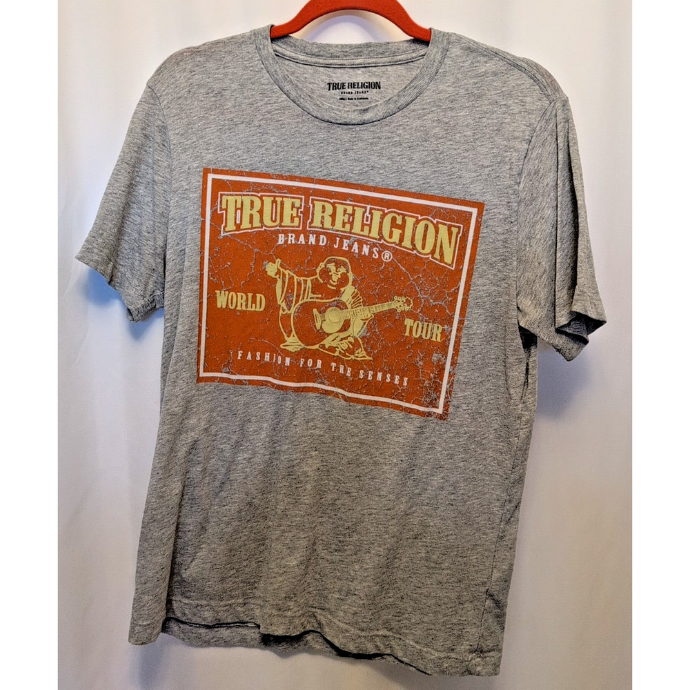 true religion t shirt Small Gray
